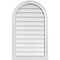 Ekena Millwork Round Top Surface Mount PVC Gable Vent w/ 2"W x 2"P Brickmould Sill Frame, 22"W x 36"H GVPRT22X3603SN - alternate 1